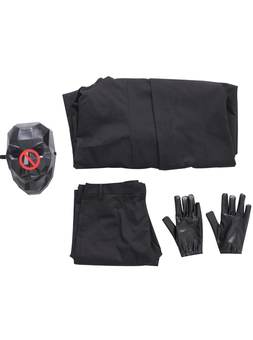TV Drama Squid Game Black Mask Man Black Suit Halloween Cosplay Costume Full Set Without Mask