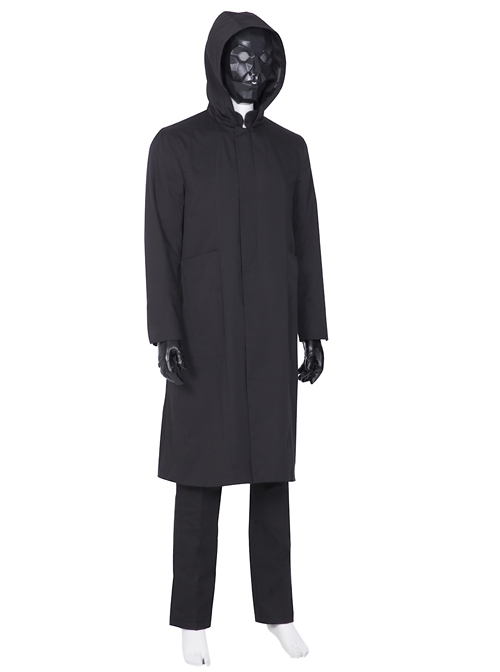 TV Drama Squid Game Black Mask Man Black Suit Halloween Cosplay Costume Full Set Without Mask