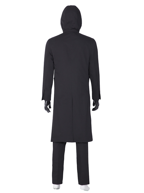 TV Drama Squid Game Black Mask Man Black Suit Halloween Cosplay Costume Full Set Without Mask
