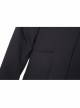 TV Drama Squid Game Black Mask Man Black Suit Halloween Cosplay Costume Full Set Without Mask