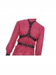 TV Drama Squid Game Triangle Mask Soldiers Halloween Cosplay Costume Red One-piece Garment