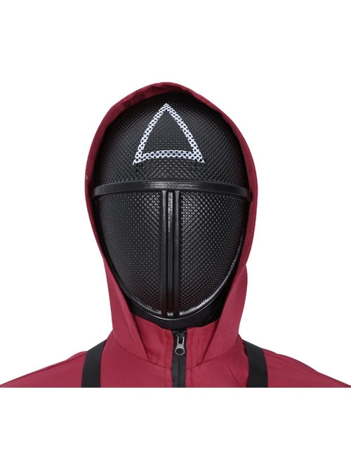 TV Drama Squid Game Triangle Mask Soldiers Halloween Cosplay Accessories Black Mask