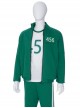 TV Drama Squid Game Contestant 456 Green Prisoner's Garb Halloween Cosplay Costume Green Jacket