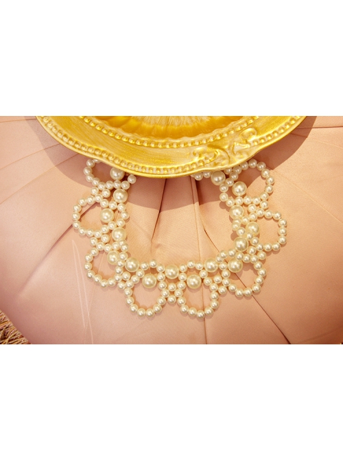 Retro Baroque Fashion Simple White Pearl Female Short Necklace