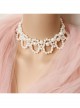 Retro Baroque Fashion Simple White Pearl Female Short Necklace