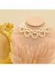 Retro Baroque Fashion Simple White Pearl Female Short Necklace
