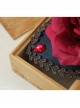 Gothic Fashion Retro Queen Red Rose Flower Gems Golden Lace Female Black Hairpin