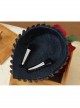 Gothic Fashion Retro Queen Red Rose Flower Gems Golden Lace Female Black Hairpin