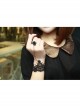 Retro Gothic Fashion Simple Black Lace Female Band Ring Bracelet