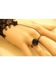 Retro Gothic Fashion Simple Black Lace Female Band Ring Bracelet