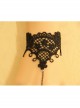 Retro Gothic Fashion Simple Black Lace Female Band Ring Bracelet