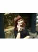 Retro Gothic Fashion Simple Black Lace Female Band Ring Bracelet