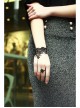 Retro Gothic Fashion Simple Black Lace Female Band Ring Bracelet