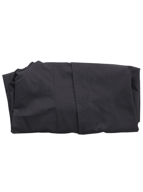 TV Drama Squid Game Black Mask Man Black Suit Halloween Cosplay Costume Black Hooded Long Top