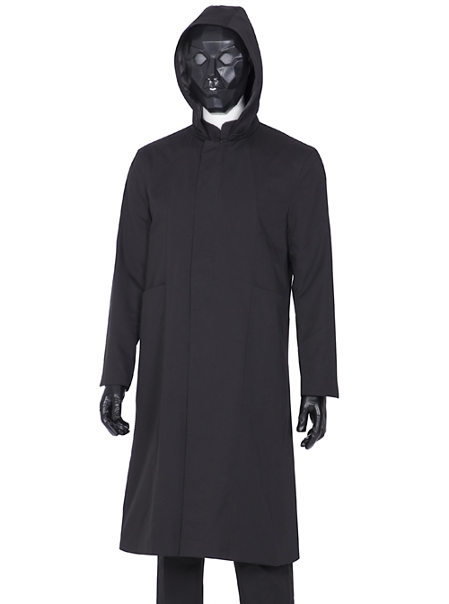 TV Drama Squid Game Black Mask Man Black Suit Halloween Cosplay Costume ...