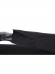 TV Drama Squid Game Black Mask Man Black Suit Halloween Cosplay Costume Black Hooded Long Top