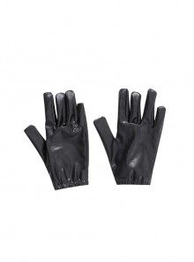 TV Drama Squid Game Black Mask Man Black Suit Halloween Cosplay Accessories Black Gloves