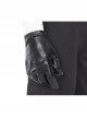 TV Drama Squid Game Black Mask Man Black Suit Halloween Cosplay Accessories Black Gloves