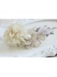Fashion Cute Sweet White Pearl Golden Lace Female Spring Hairpin