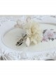 Fashion Cute Sweet White Pearl Golden Lace Female Spring Hairpin