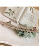 Elegant Golden Lace Blue Flowers White Pearl Fashion Beautiful Female Hairpin
