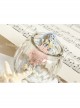 Fashion Elegant Pink Flowers Small Fresh Handmade Blue Cloth Female Hairpin
