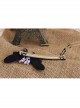 Handmade Retro Fashion Personality Purple Fabric Butterfly Flower Female Hairpin