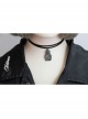 Sexy Fashion Retro Black Mummy Double Layer Female Thin Velvet Collar Collar