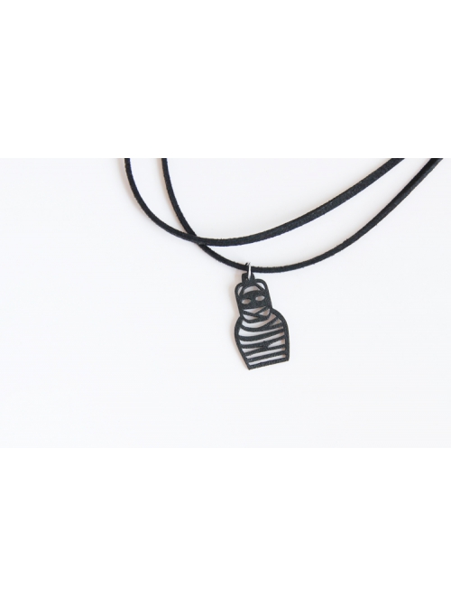 Sexy Fashion Retro Black Mummy Double Layer Female Thin Velvet Collar Collar