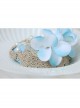 Beach Travel Fashion Shell Flower Pearl Golden Lace Female Small Blue Top Hat Hairpin
