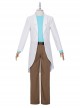 Rick And Morty Rick White Outerwear Suit Halloween Cosplay Costume Full Set
