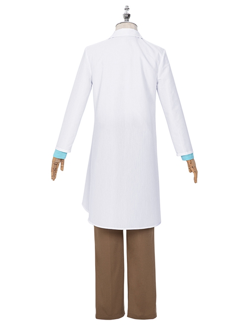 Rick And Morty Rick White Outerwear Suit Halloween Cosplay Costume Full Set