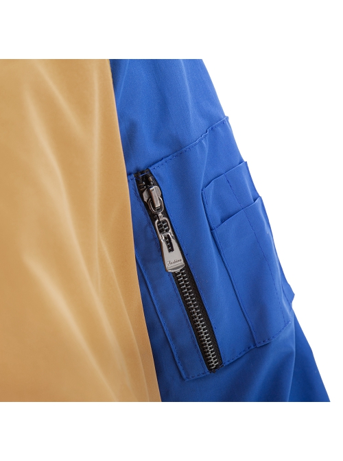 Shang-Chi And The Legend Of The Ten Rings Halloween Cosplay Costume Shang-Chi Blue Yellow Color Splicing Jacket