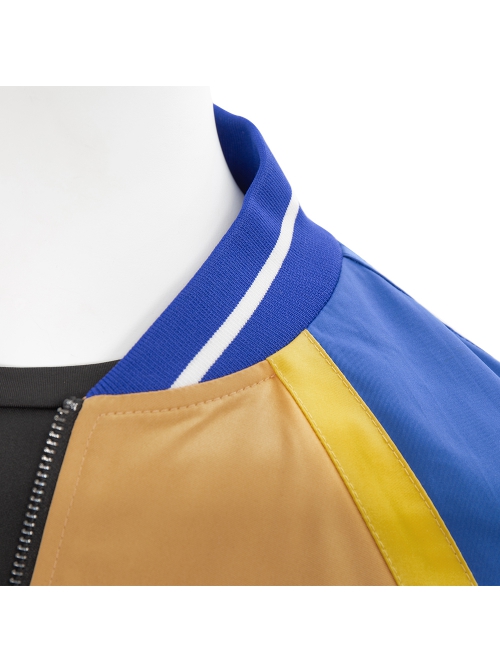 Shang-Chi And The Legend Of The Ten Rings Halloween Cosplay Costume Shang-Chi Blue Yellow Color Splicing Jacket