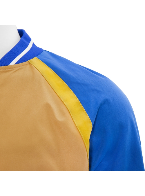 Shang-Chi And The Legend Of The Ten Rings Halloween Cosplay Costume Shang-Chi Blue Yellow Color Splicing Jacket