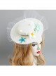Seaside Blue Starfish White Flowers Shell Net Yarn Female Beach Holiday Fashion Top Hat