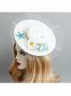 Seaside Blue Starfish White Flowers Shell Net Yarn Female Beach Holiday Fashion Top Hat