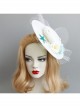 Seaside Blue Starfish White Flowers Shell Net Yarn Female Beach Holiday Fashion Top Hat