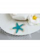 Seaside Blue Starfish White Flowers Shell Net Yarn Female Beach Holiday Fashion Top Hat