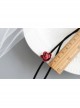 Simple Retro Fashion Red Rose Flower Female Black Double Layer Short Necklace