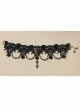 Fashion Retro Gothic Love Ruby Black Lace Flower Love Queen Holiday Female Choker