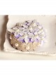 Fashion Casual Sweet Elegant Performance White Flower Pearl Female Purple Top Hat Hairpin