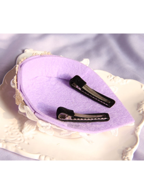 Fashion Casual Sweet Elegant Performance White Flower Pearl Female Purple Top Hat Hairpin
