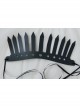 Artificial Leather Retro Fashion Big Crown Queen Fan Personality Exaggerated Black Hairband