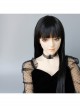 Fashion Halloween Masquerade Retro Black Witch Hat Mesh Female Choker