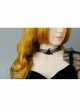 Fashion Halloween Masquerade Retro Black Witch Hat Mesh Female Choker