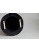 Purple Crown Flower Metal Tassel Show Halloween Party Retro Fashion Female Black Top Hat Hairpin