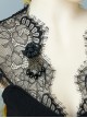 Halloween Black Retro Fashion Gothic Drop-Shaped Crystal Angel Female Brooch