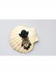 Halloween Black Retro Fashion Gothic Drop-Shaped Crystal Angel Female Brooch