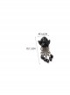 Halloween Black Retro Fashion Gothic Drop-Shaped Crystal Angel Female Brooch